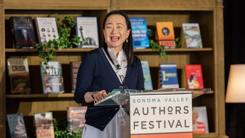 Min Jin Lee at the Sonoma Valley Authors Festival